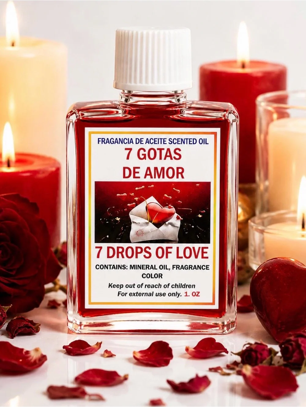 7 Drops of Love Scented Oil - Red